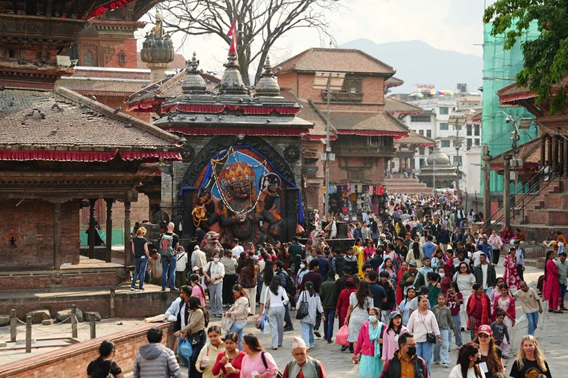 वसन्तपुर दरबारमा  भीड