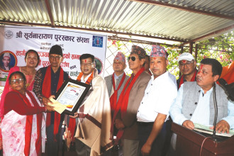 संस्कृतिकर्मी श्रेष्ठलाई ‘सूर्यनारायण पुरस्कार’