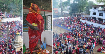 आज मातातीर्थ औंसी, आमाको मुख हेर्ने दिन, मातातीर्थमा श्रद्धालुको भीड