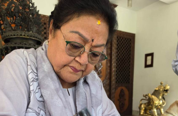 ८७ वर्षीया राणाद्वारा एक करोड ९ लाख सहयोग