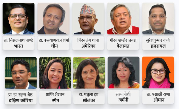 संसदीय सुनुवाइ : प्रस्तावित दश जना राजदूतको नाम अनुमोदन, दुई जनाको अस्वीकृत
