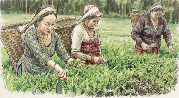 चिया बगानमा ‘फस्र्ट फ्लस’ चटारो