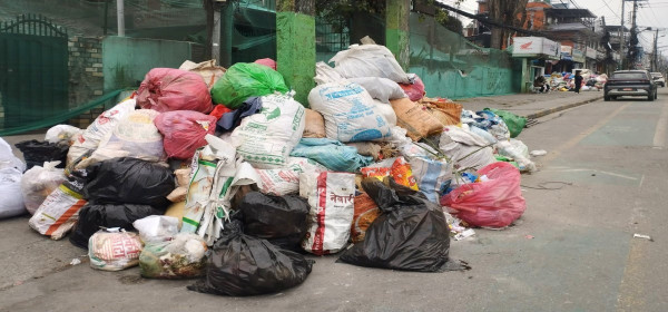 पर्यटकीय शहरमा फोहोरको पिरलो