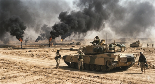 खाडी युद्धका भाइरल दृश्य एआई सृजित