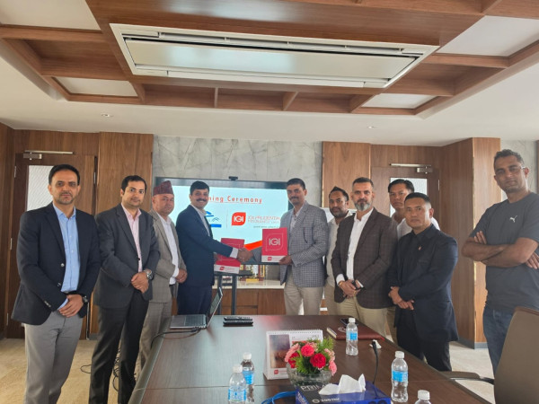 आइजीआई प्रुडेन्सियल इन्स्योरेन्स र नेपाल रिकन्डिसन अटो व्यवसायी संघ बिच सम्झौता