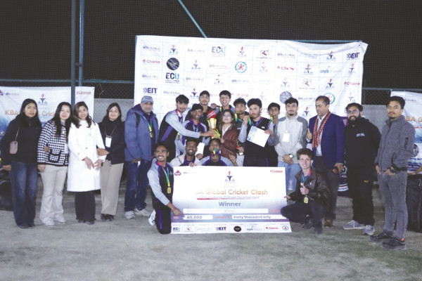 नासा कलेजलाई केबीए ग्लोबल क्रिकेट क्ल्यासको उपाधि