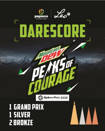इस्पाइक्स एसिया २०२६ मा माउन्टेन ड्युले जित्यो चार अवार्ड