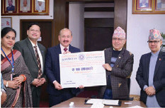 ओरिएन्टल इन्स्योरेन्सले पुनर्निर्माण कोषमा गर्‍यो सहयोग