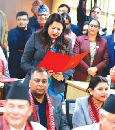 राष्ट्रिय सभाका १८ सांसदले लिए सपथ