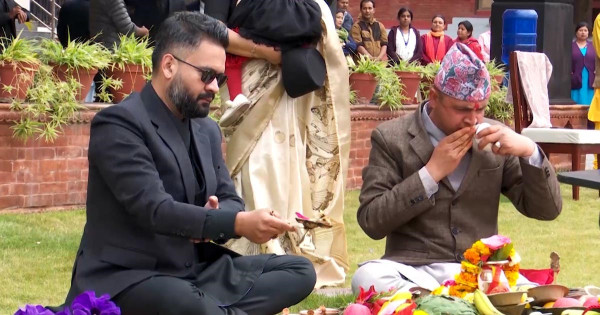 विशेष पूजापाठ गरेर सरकारी निवास बालुवाटार सरे प्रधानमन्त्री बालेन