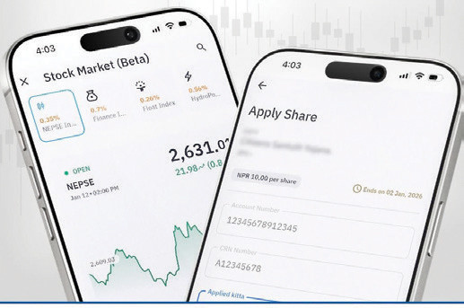 ‘ग्लोबल स्मार्ट प्लस’ मार्फत आईपीओ भर्ने सुविधा