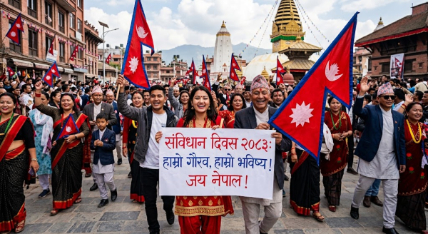 आज विविध कार्यक्रम आयोजना गरी संविधान तथा राष्ट्रिय दिवस मनाइँदै
