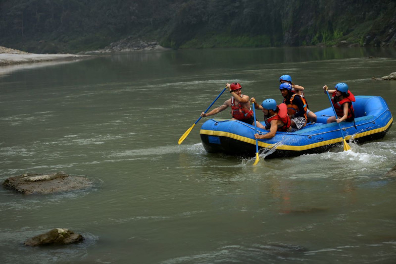 त्रिशूलीका छालमा -याफ्टिङ उत्सव