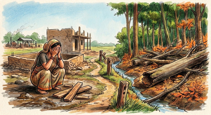 वनमै कुहिन्छ तर उपभोक्ताले पाउँदैनन् काठ