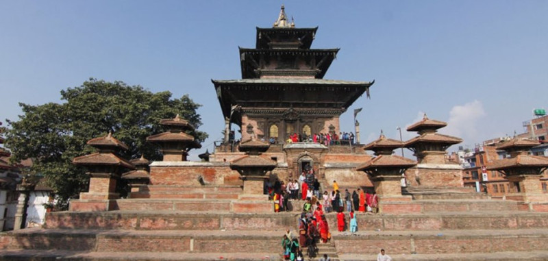 महानवमीमा मात्र खुला हुने तलेजु भवानी मन्दिरमा आज बिहानदेखि दर्शन गर्न पाउने