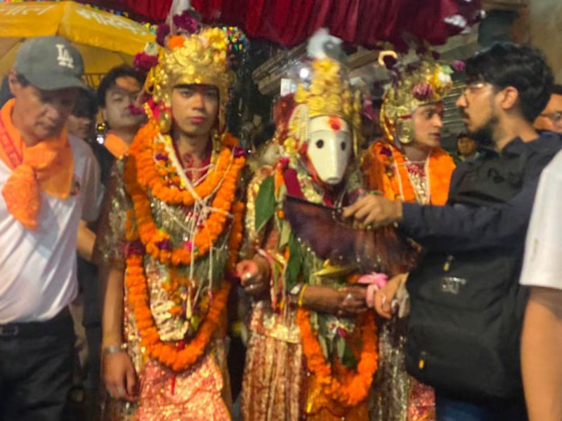 करिब चार सय वर्ष पुरानो ऐतिहासिक नृसिंह जात्रा सम्पन्न