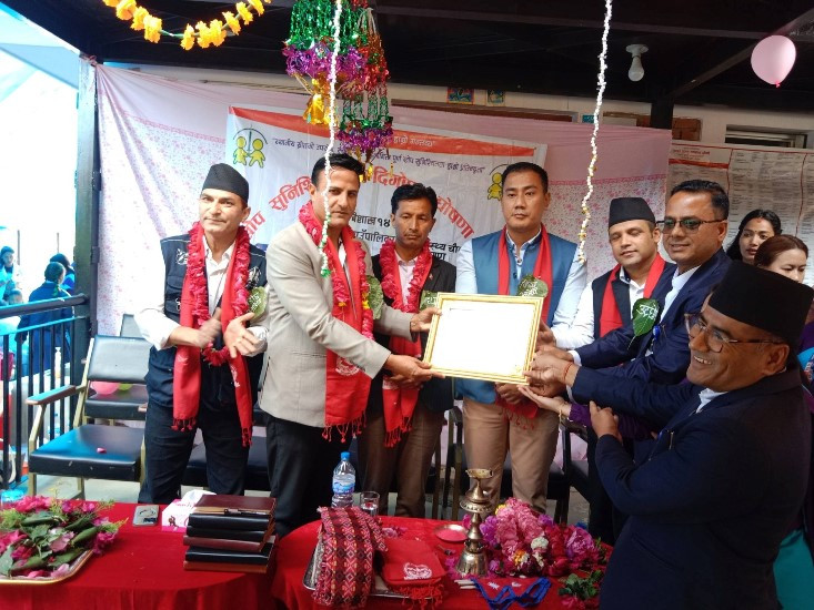 काभ्रेको भुम्लुलाई पूर्ण खोप सुनिश्चितता तथा दिगोपना पालिका घोषणा