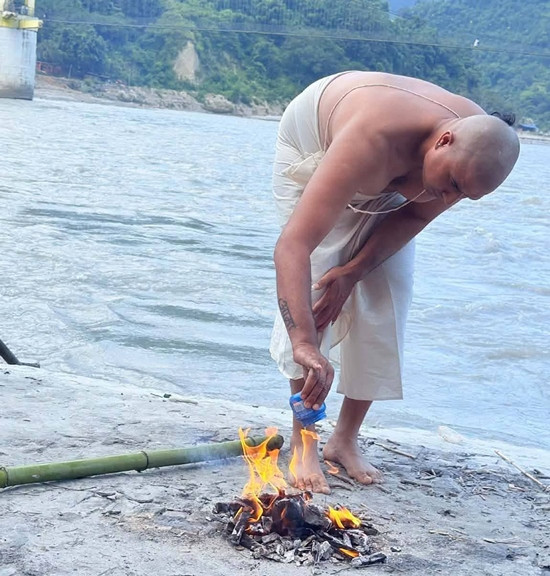 बेपत्ता चारको कुशको शव बनाएर दाहसंस्कार
