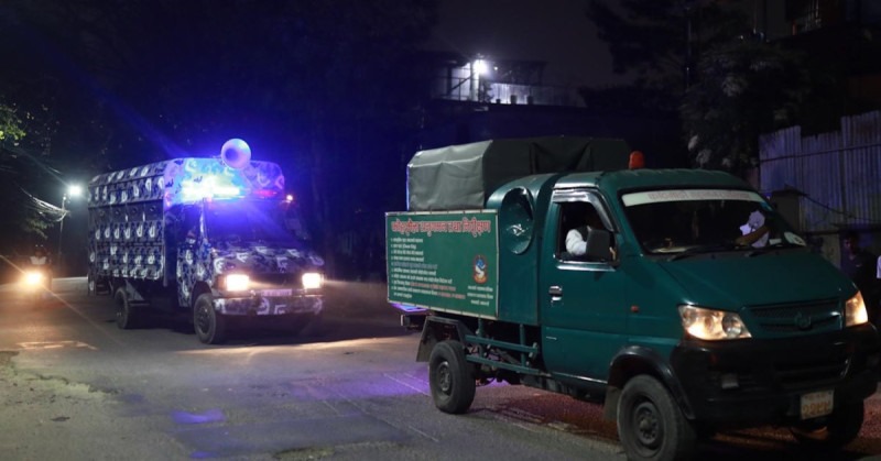 थापाथली सुकुम्बासी बस्ती खाली गराउन महानगरको माइकिङ