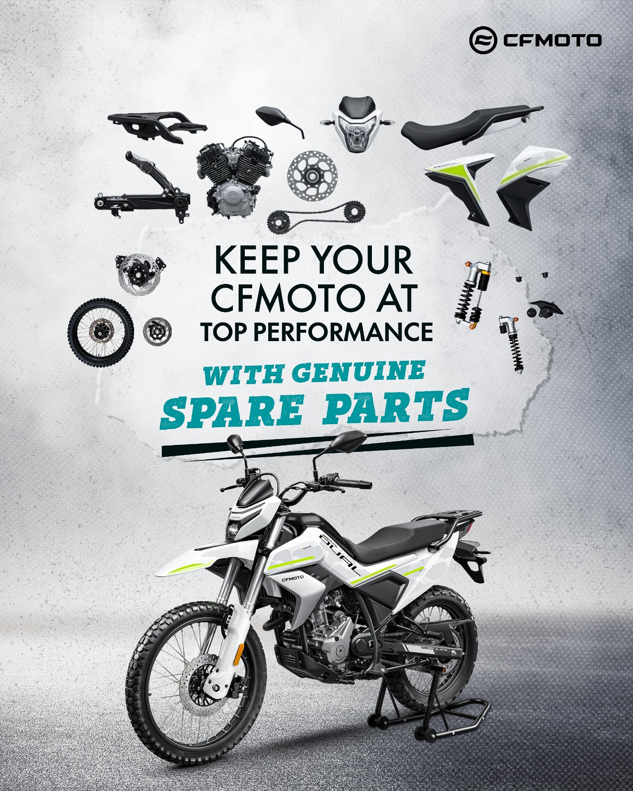 सीएफमोटोका स्पेयर पार्ट्स र सेवा अब देशभर