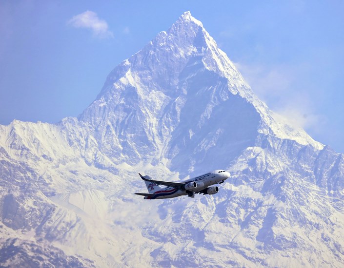 मौसम खुलेसंँगै देखिएको माछापुच्छ्रे हिमाल