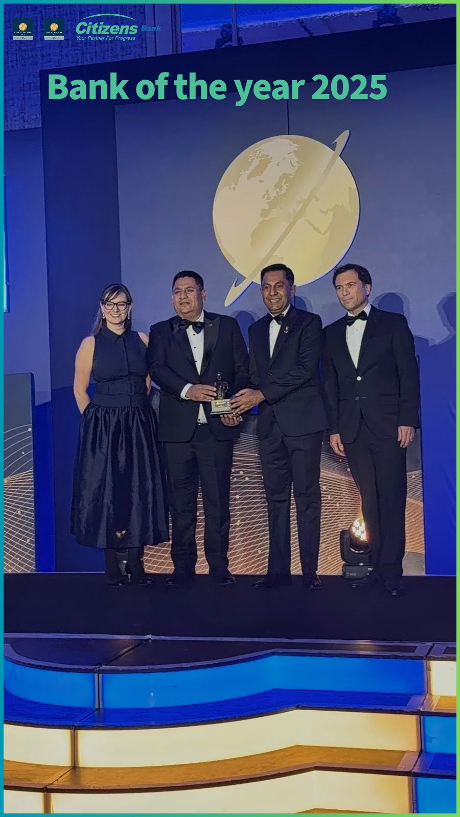 सिटिजन्सलाई बैंक अफ द इयर २०२५