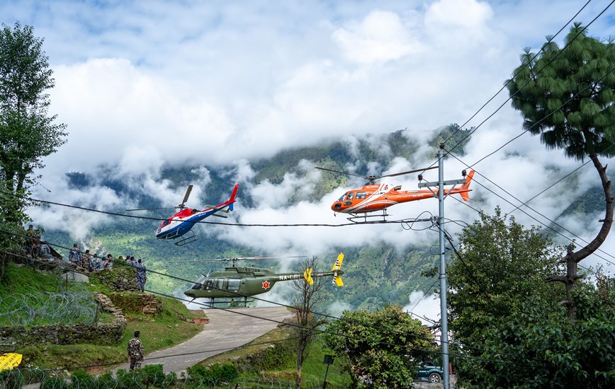 उद्वार तथा राहतमा हेलिकोप्टर