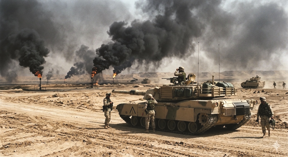 खाडी युद्धका भाइरल दृश्य एआई सृजित