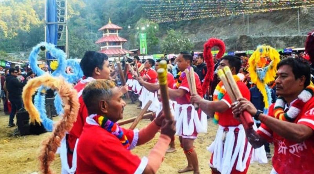 बागलुङमा संरक्षित भक्तपुरको हनुमान नाच