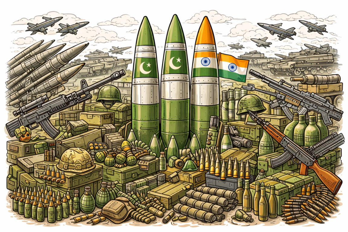 हतियार थुपार्दै छिमेकी देश