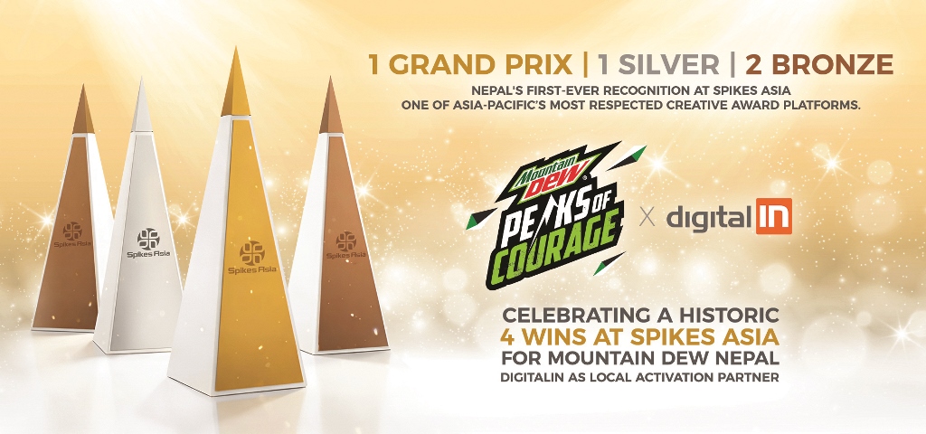 ‘पिक्स अफ करेज’ अभियानलाई स्पाइक्स एसियामा ४ अवार्ड