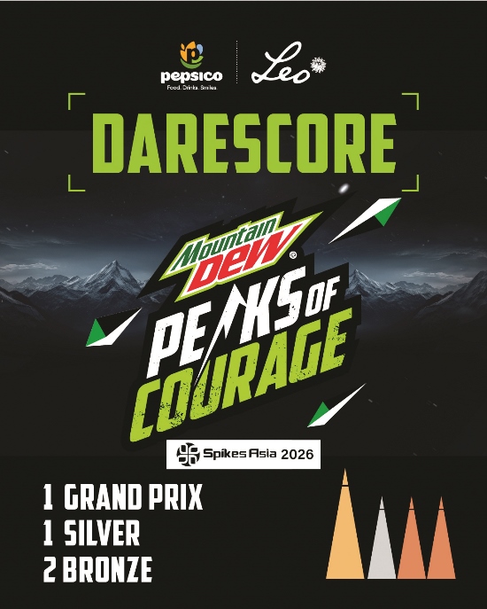 इस्पाइक्स एसिया २०२६ मा माउन्टेन ड्युले जित्यो चार अवार्ड