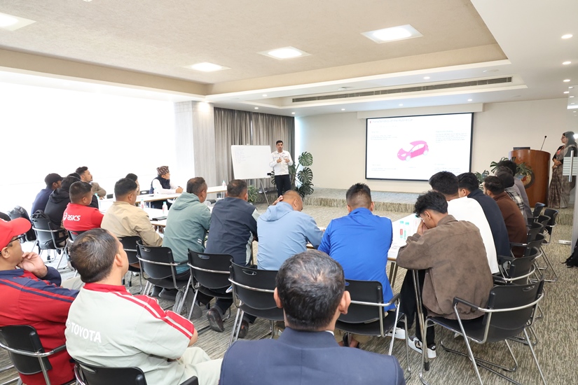 नाइमाको समन्वयमा हाइब्रिड सवारीसाधनसम्बन्धी तालिम