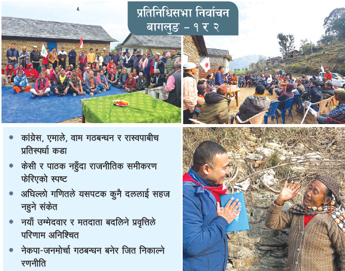 यस्तो छ बागलुङ–१ को चुनावी गणित