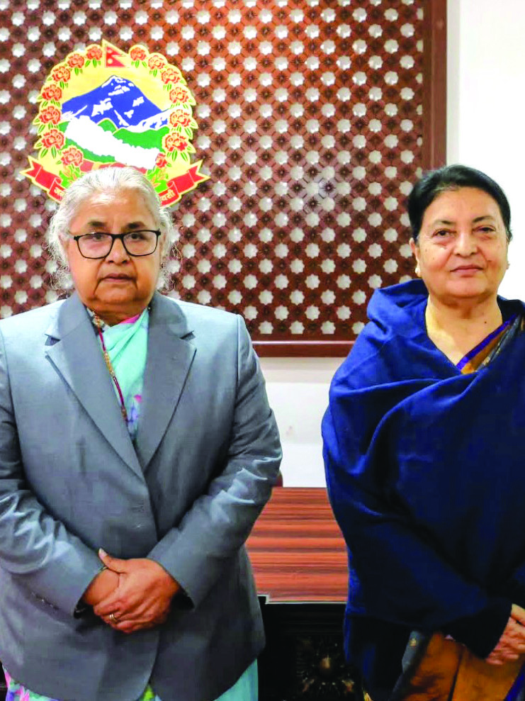 प्रधानमन्त्री–पूर्वराष्ट्रपति भेटवार्ता