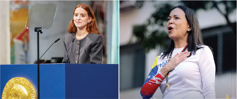 नोबेल शान्ति पुरस्कार समारोहमा मारिया अनुपस्थित