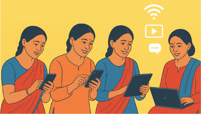 डिजिटल माध्यममा नेपाली महिलाको पहुँच