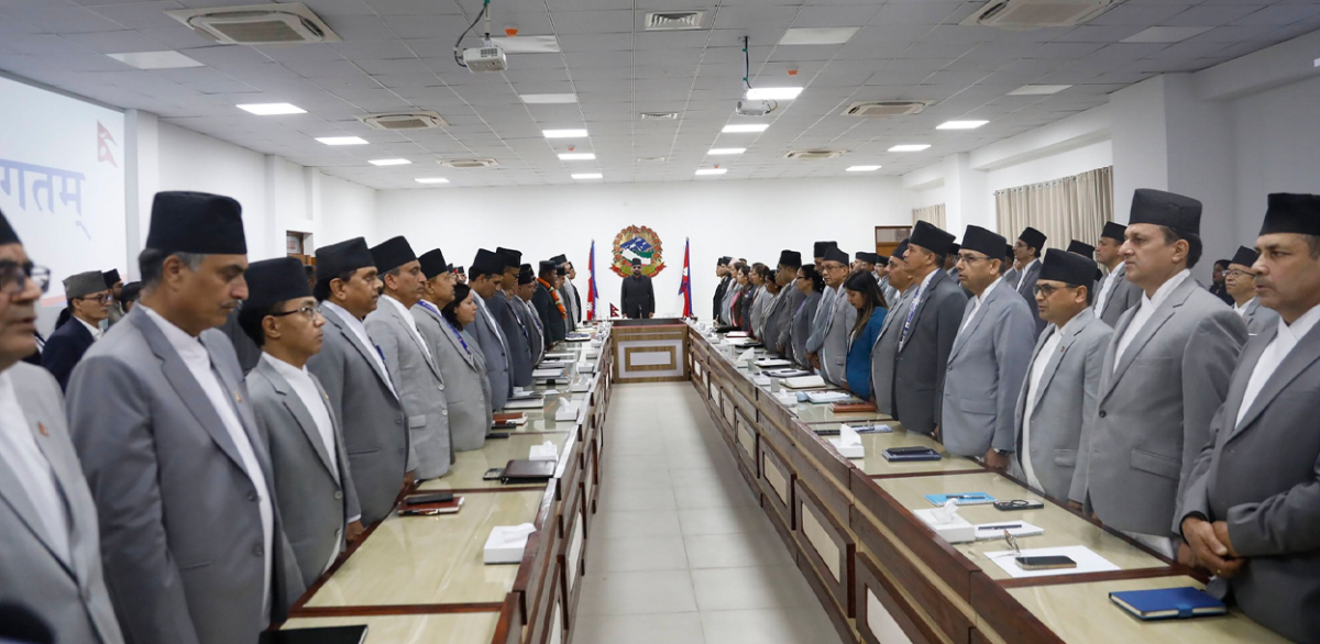 नवनिर्वाचित सरकारको पहिलो मन्त्रिपरिषद् बैठक सुरु