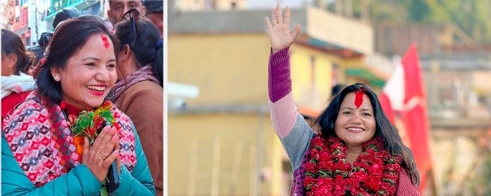 दैलेख  १ मा कांग्रेसकी बासना थापा विजयी