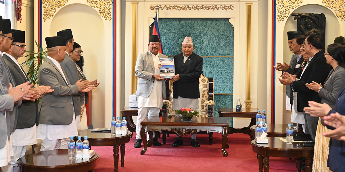 राष्ट्रपतिसमक्ष आयोगको प्रतिवेदन पेस