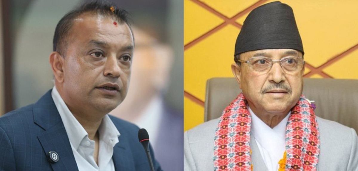 कांग्रेस सभापति गगन थापाले भेटे पूर्णबहादुर खड्का