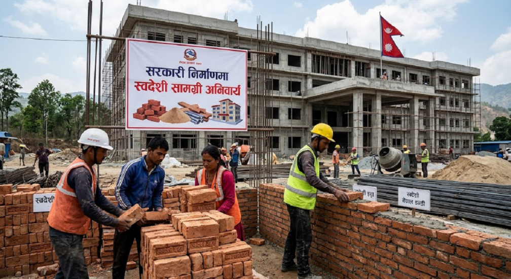 अब सरकारी निर्माणमा स्वदेशी सामग्री अनिवार्य