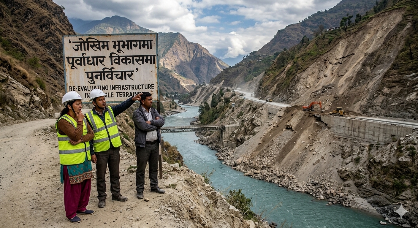 जोखिम भूभागमा पूर्वाधार विकासमा पुनर्विचार