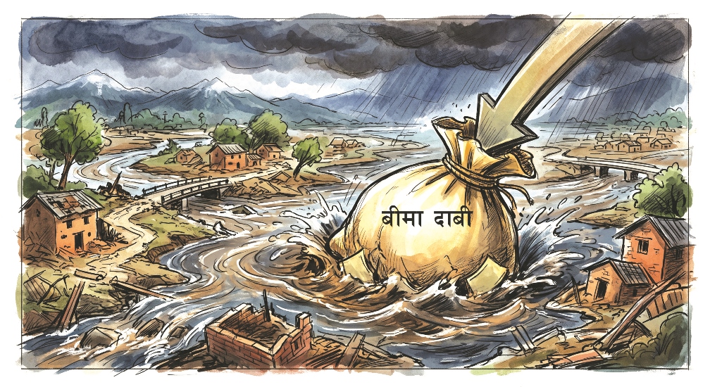 बाढीले बिमा कम्पनीलाई २५ अर्बको धक्का