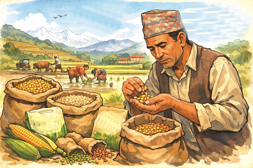 कृषिप्रधान देशमा बिउ आयात बर्सेनि वृद्धि