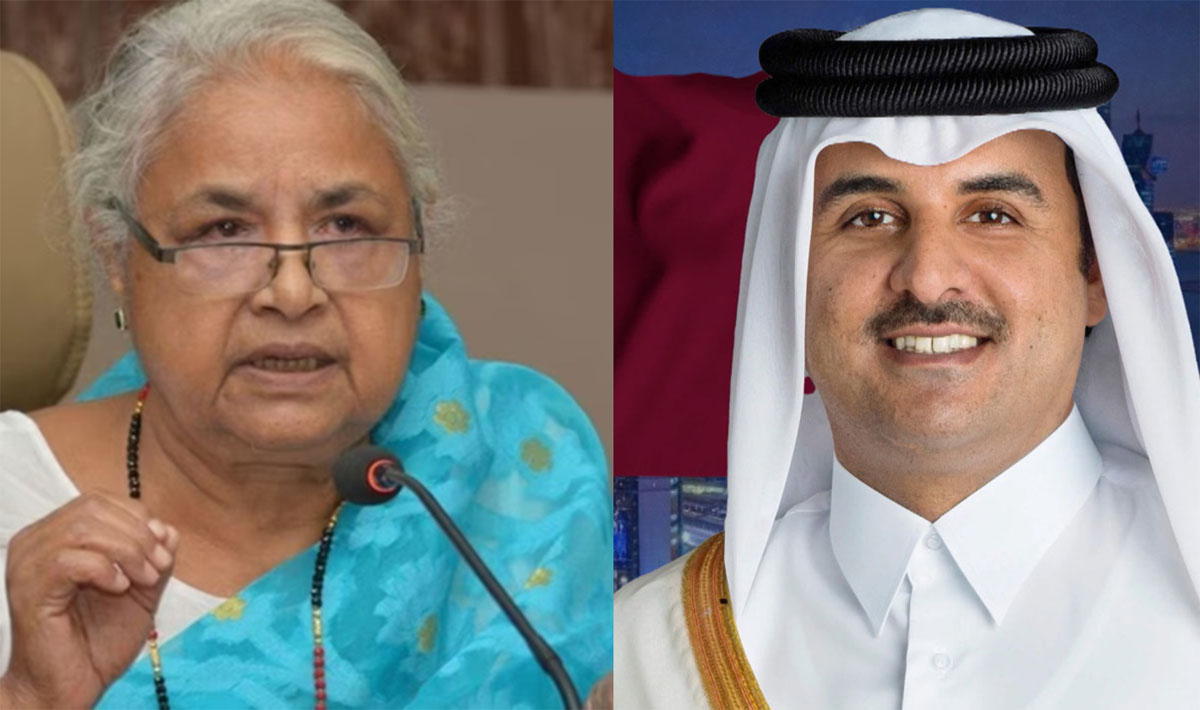 कतारका प्रधानमन्त्री अल-थानीसँग प्रधानमन्त्री कार्कीको टेलिफोन वार्ता, नेपाली नागरिकलाई सुरक्षा दिएकोमा धन्यवाद