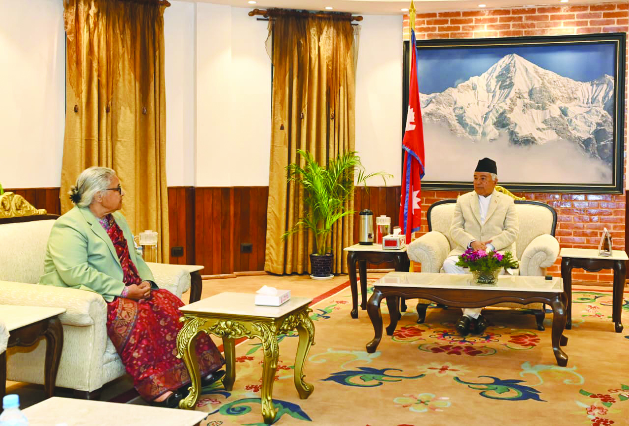 राष्ट्रपति  र  प्रधानमन्त्रीबीच भेटवार्ता