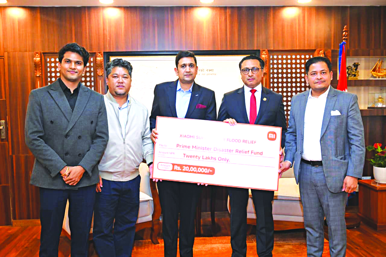बाढीपहिरो प्रभावितका लागि शाओमी नेपालको २० लाख सहयोग
